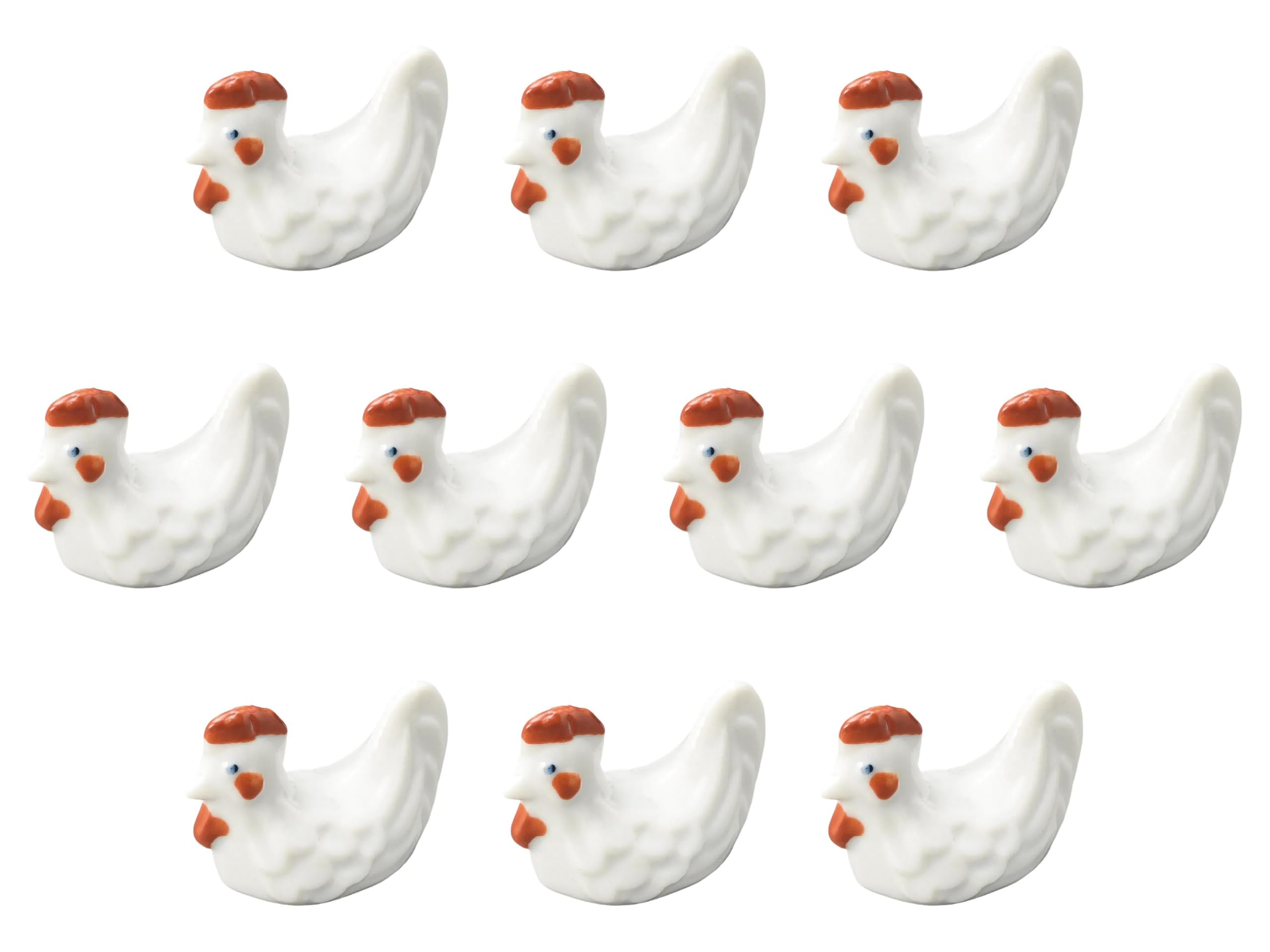 

Set of 10 Chicken chopstick rests Chopstick rests Setomonohonpo (small) [4.7cm]