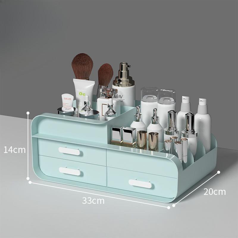 Large Capacity Drawer-type Cosmetics Organizer Rack Makeup Storage Box Dressing Table Powder Lipstick Dust-proof Storage Boxes