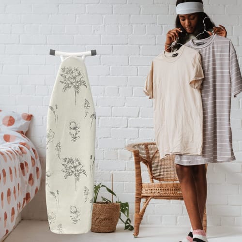 Gadpiparty Ironing Board Cover, Replacement Ironing Board Cover, Clothing Guard Protector, Boat-Shaped Ironing Board Replacement Cover, Insulated, Hea