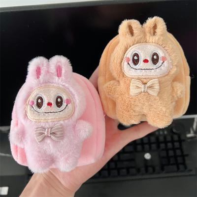 New Labubu Little Rabbit Wallet Cartoon Cute Mini Bag Portable Carry Can Be Hanging Bag CLE