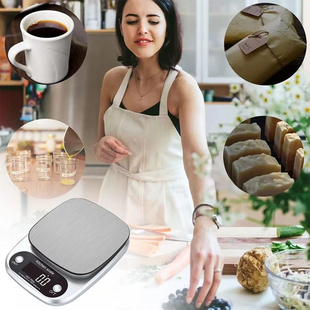 0.1g/1g Electronic Scale 10/5/3Kg Digital Food Baking Scale Measuring Tool Kitchen Scale  Baking