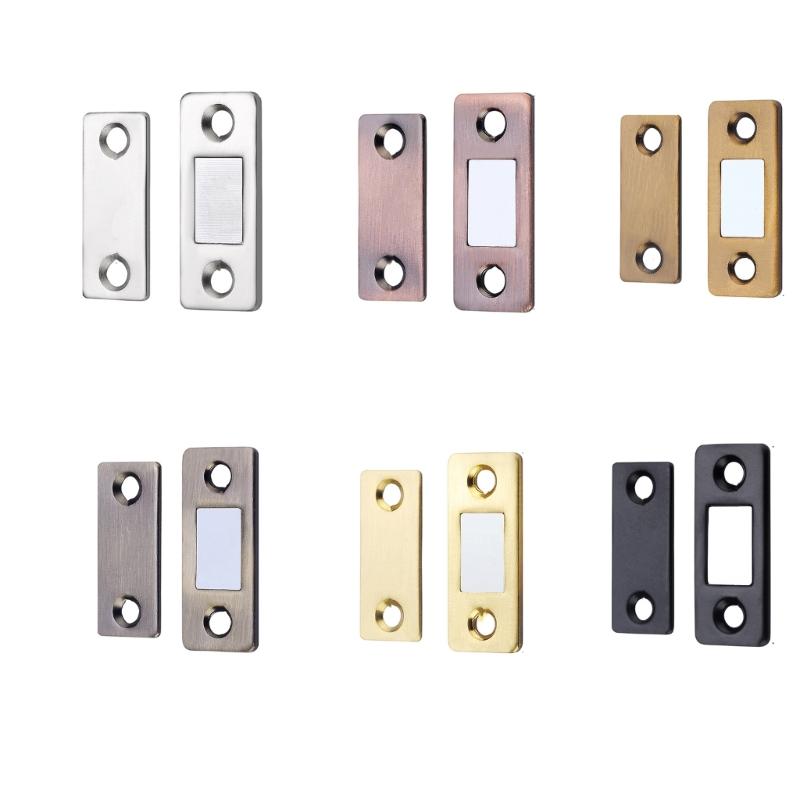 Heavy Duty Stainless Steel Magnetic Cabinet Door Catches Adhesive Drawer Magnets Magnetic Door Holder for Cabinets