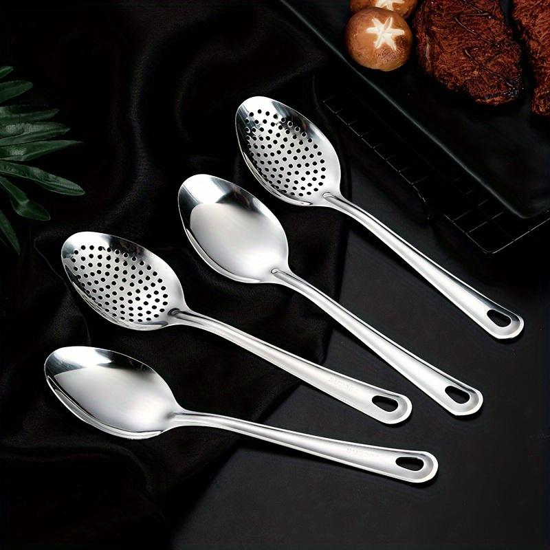 1PC Durable Anti-rust for Kitchen Household Stainless Steel Colander Spoon Noodle Spoon Skimmer Scoop Deep-Fried Colander
