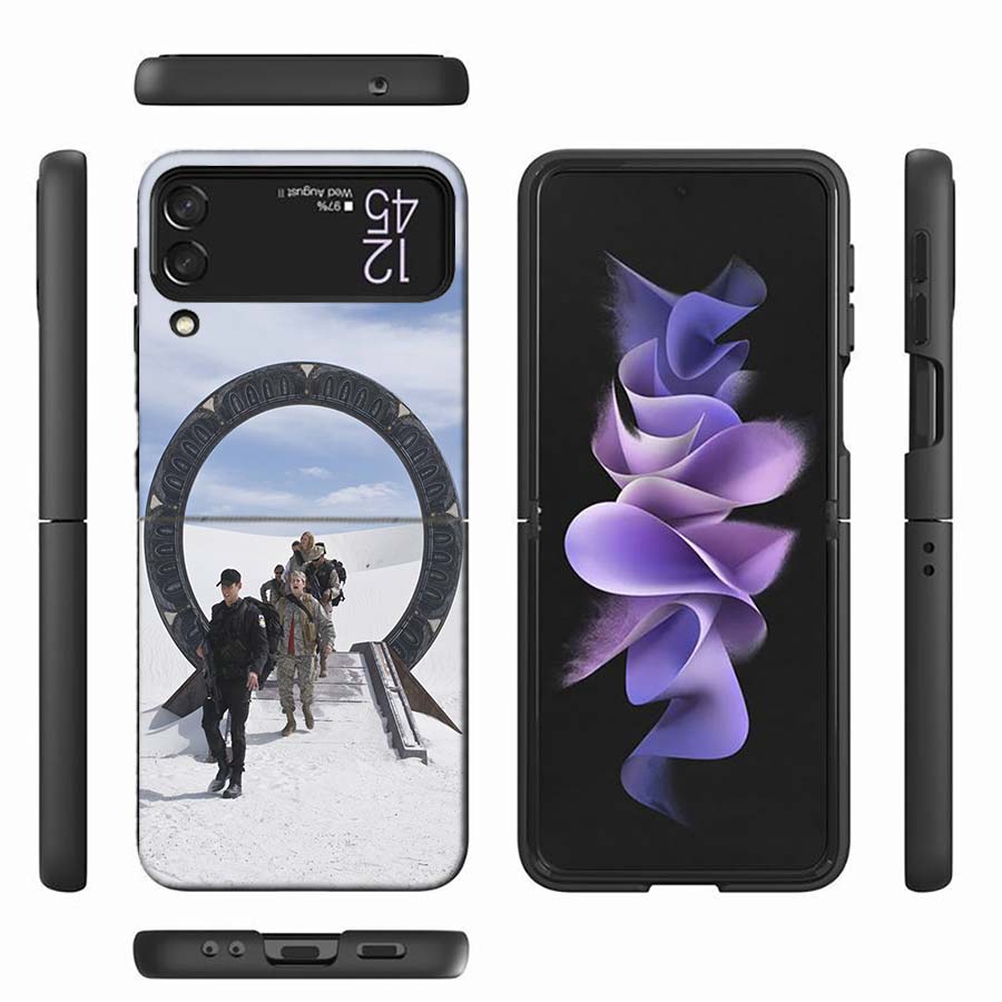 Stargate Atlantis Phone Case For Samsung Z Flip 7 6 Z Flip 5 5G Galaxy Z Flip 3 4 5G Shockproof Hard Cover TPU PC Coque Capa So