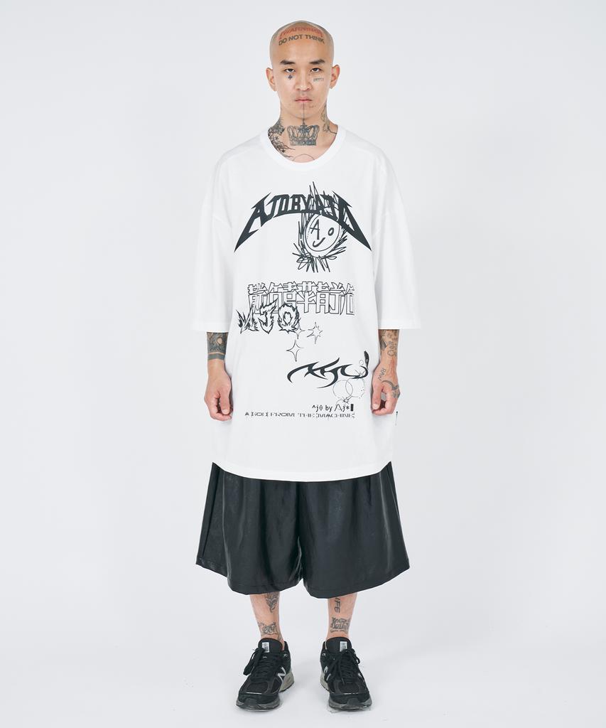 AJOBYAJO [Pba] Ajo Collage T-Shirt [White]