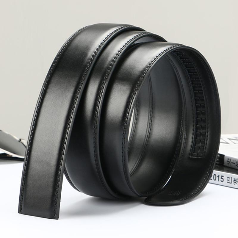 Second layer Cowhide Belt Strip  Belt Body Genuine Leather Belt Strip  Automatic Buckle Belt