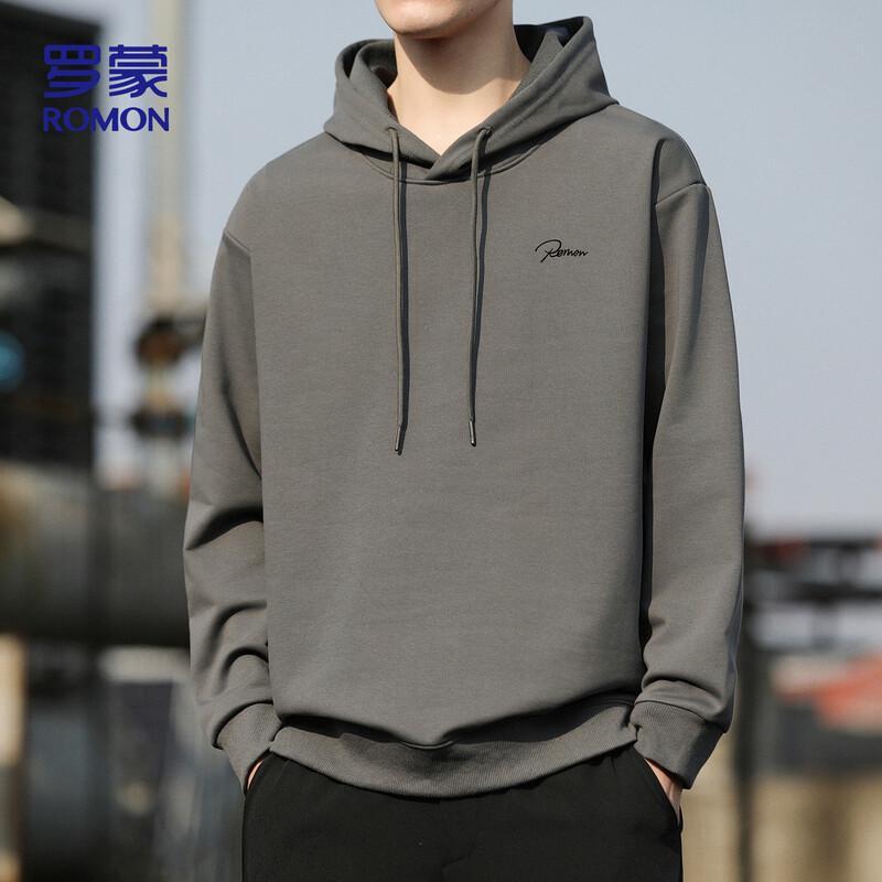 ROMON Men's Casual Hooded Long Sleeve Sweatshirt SD1