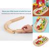 Wooden Farm Track Scene Building Blocks Children Toy Set For Kids Educational Play
