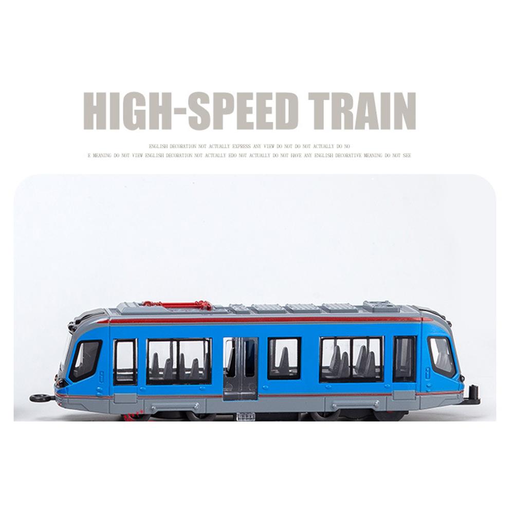 1/64 Alloy Rail Car Model Children's Toy Train Ornaments Pull Back Car Model Boy Toy