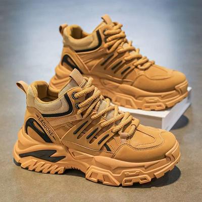Chaussures pour hommes 2025 nouvel automne décontracté tendance marque polyvalente plateforme rehaussante chaussures d'alpinisme Martin sport papa chaussures tendance