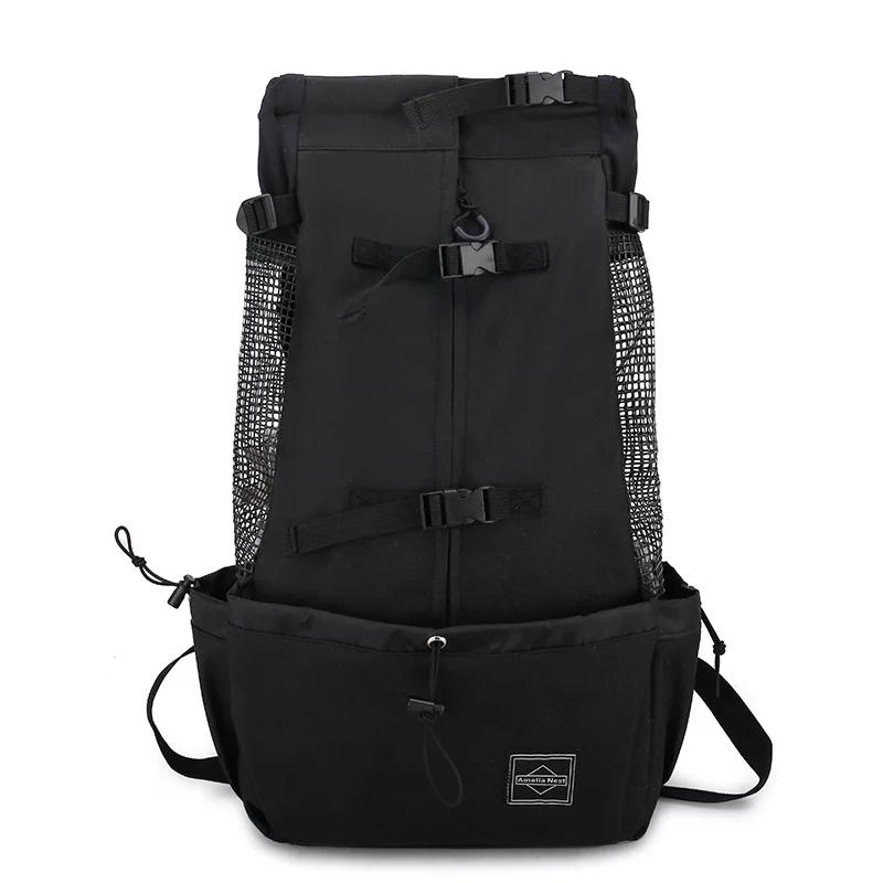 

Strong Nylon Dog Carrier Backpack for Small Medium Dogs High Quality Breathable Cycling Backpack for Outdoor Travel Pet Supplies M-suit 5-8kg чёрный