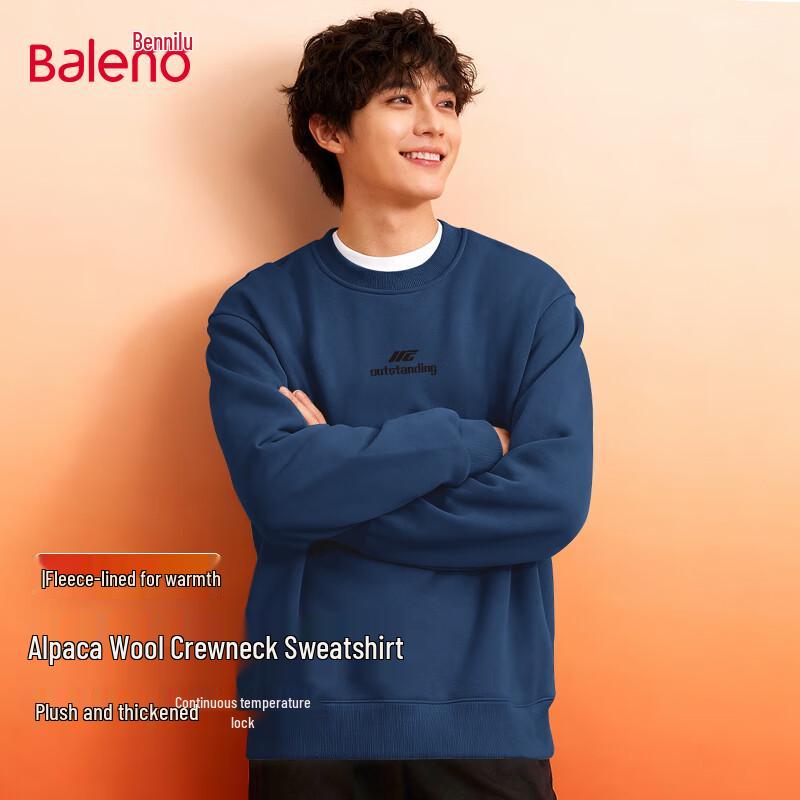 Baleno Men s Fleece Lined Crewneck Sweatshirt 2XL