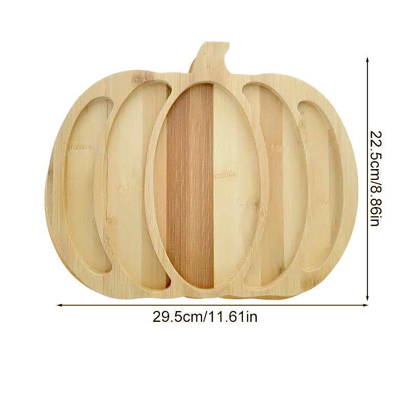 1pc Fruit Christmas Pumpkin Tray Cute Decorative Holiday Party Christmas Halloween Thanksgiving Candy Tray