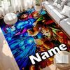 Custom Name Personalized Demon Slayer Print Carpet, Versatile Home Decor Rug, for Playroom, Apartment, Balcony, Entryway, Hallway Gift