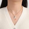 Collana Ciondolo Mappa Italia Bandiera Smalto Donna Acciaio Inossidabile Colore Oro Argento Nuovo Fascino Gioielli Patriottici Italiani Regali