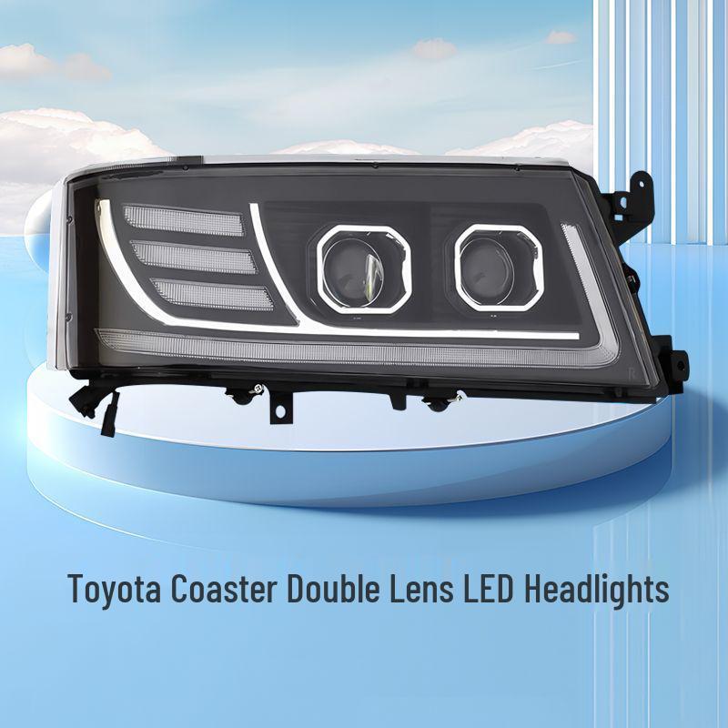Dual-Lens LED Laser Front Headlights for Toyota Coaster, JAC Bosston, Jinlv, and Jiangling