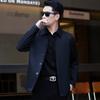 Spring and Autumn Mulberry Silk Men's Jacket Middle-aged Loose Thin Large Size Top Business Casual Lapel Dad Jacket