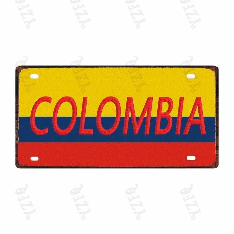 

Italy Germany Brazil Metal Tin Plate Travel Souvenir Vintage Sign For Wall Art Shop Home Decor Poster 6x12 Inch DC-0221A 15x30cm(5.9x7.8inch)