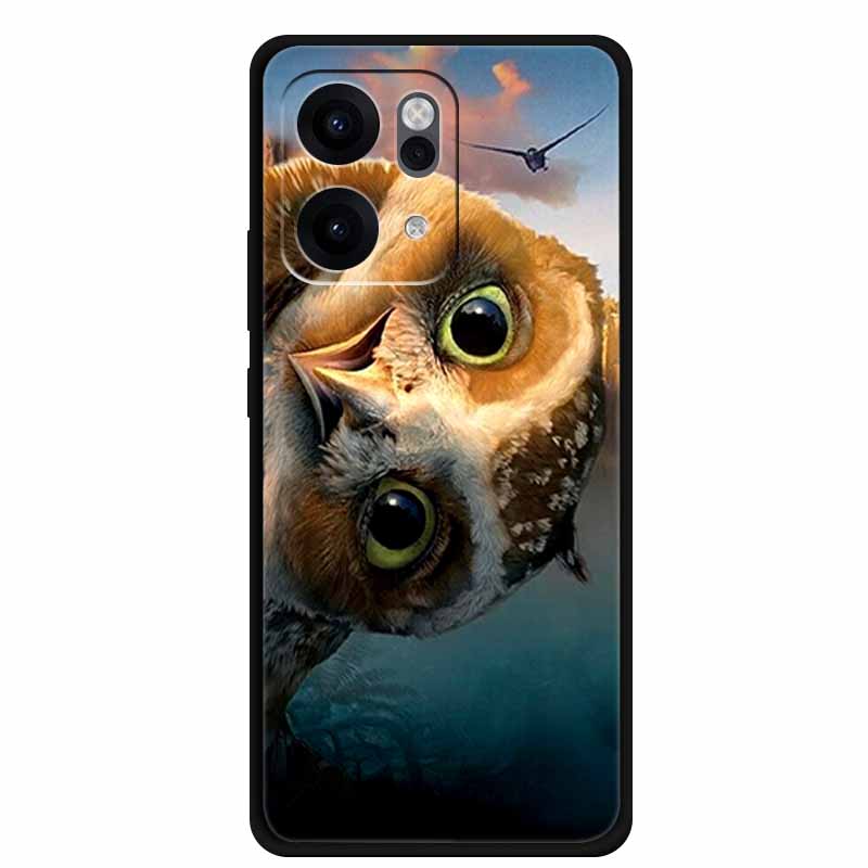 For Oppo Reno14 Pro 5G Case Animals Soft Silicone TPU Phone Cases Back Cover for Oppo Reno 14 Lion Shockproof Cool Wolf Capa