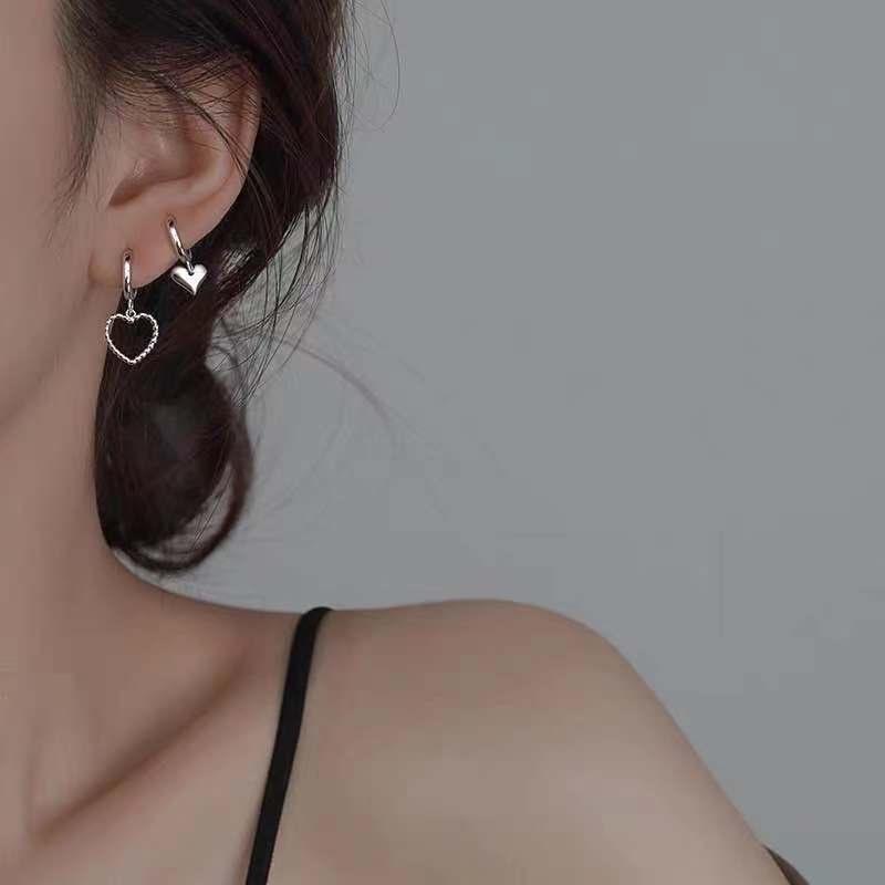 iF ME Fashion Earrings Butterfly Heart-shaped Hoop Earrings for Women Accessories Jewelry