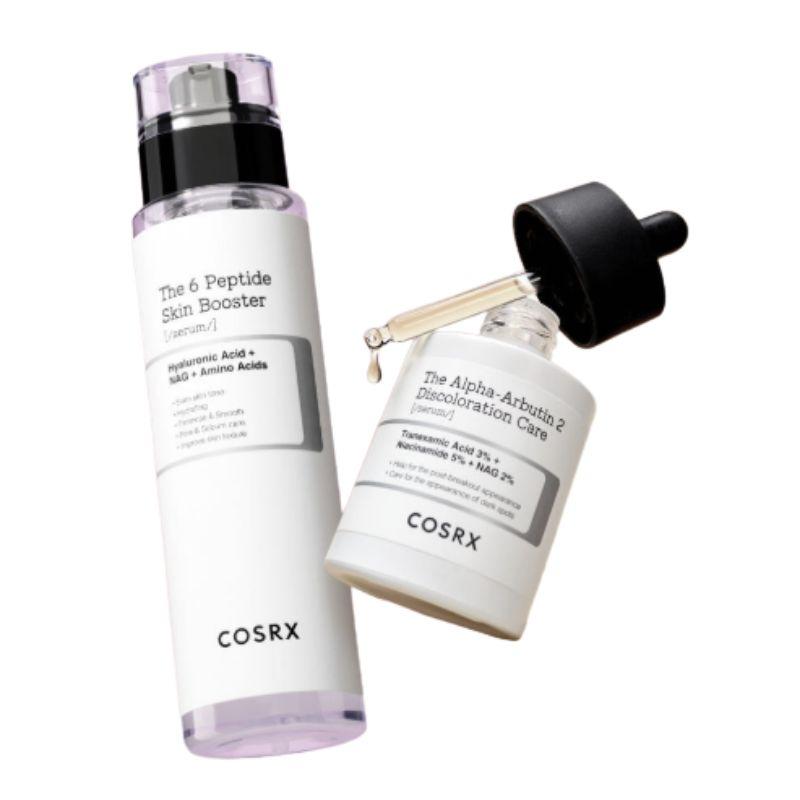 

COSRX Alpha-Arbutin Dark Spot Correcting Booster Set (Alpha-Arbutin Serum 50ml + 6 Peptide Skin Booster 150ml)