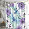 Cartoon Octopus Washable Dirt-Resistant Shower Curtain Shower Head Waterproof Polyester Bath Curtain For Home Decor Accessories