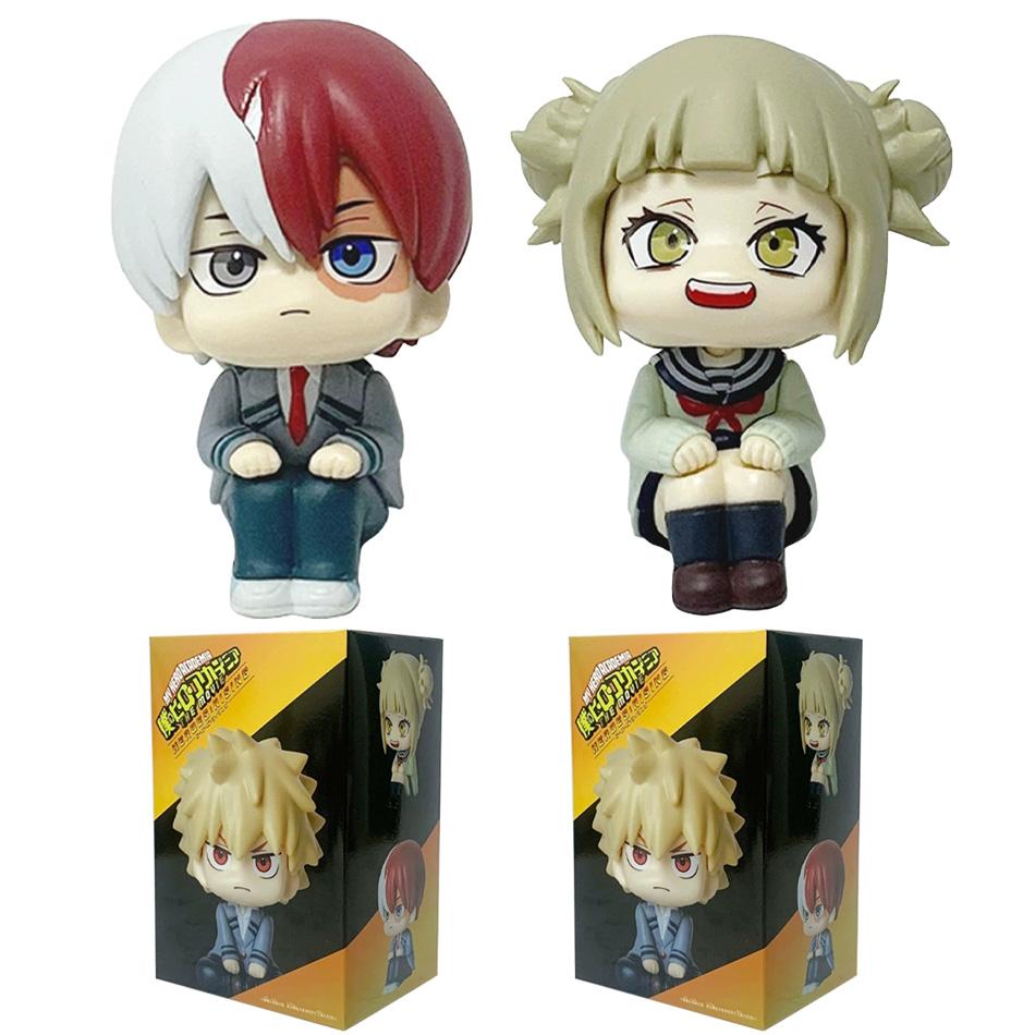 In Stock Anime My Hero Academia Q Versio Midoriya Izuku Bakugou Katsuki Ochaco Uraraka Anime Figure Toys for Kids Christmas Gift