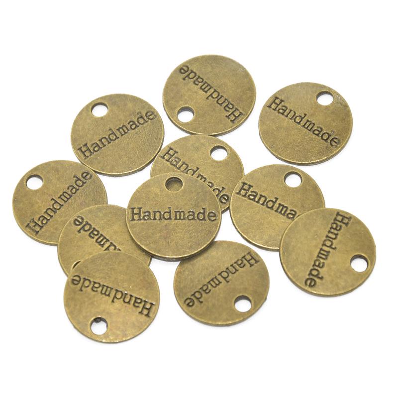 Handmade Alloy Double-Sided Letter Pendant Necklace