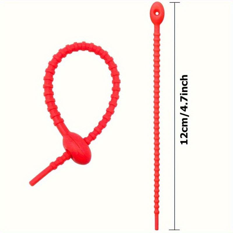 80Pcs Twistable and Multifunctional Cable Wire Organizer 80Pcs Silicone Cord Management Ties for Earphone Lines