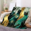1 Pezzo Coperta in Flanella con Stampa Cartone Animato, Alta Qualità Confortevole per Tutte le Stagioni, Decorazione per la Casa, Calore e Comfort, Perfetta per Regalo di Natale Compleanno