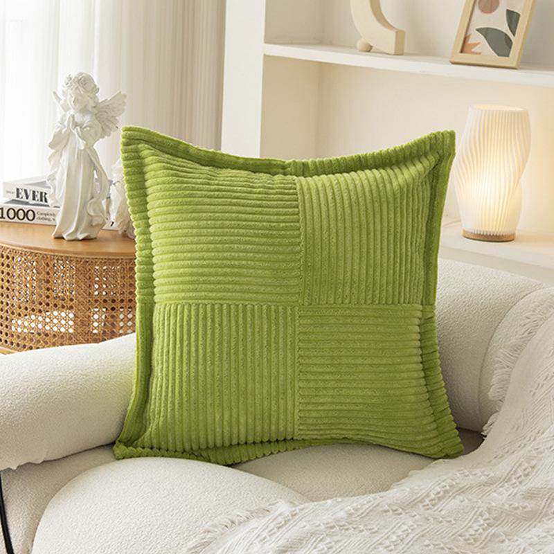 Bohemia Cushion Cover 45x45cm Christmas Corduroy Throw Pillow Covers Boho Decorative Soft Pillowcase Striped Texture For Sofa