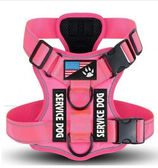 Reflective Tactical Harness for Large Dogs - Explosion-Proof & Adjustable, No-Choke Design