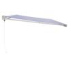 VidaXL Auvent rétractable bleu et blanc 5x3 m tissu et aluminium, auvent, auvent de patio, auvent d'extérieur, auvent de 3154525