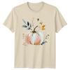Elegant Fall Watercolor Unisexs TShirt Pumpkin Harvest