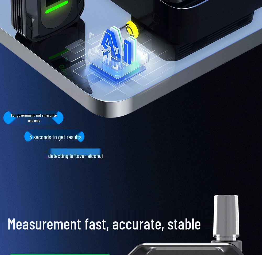 Compact Personal Breathalyzer - Portable Alcohol Tester for Home Use