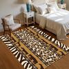 1pc Area Rug Carpet Soft Non Slip African Tribal Geometric Motif Floor Mat for Nursery Bedroom Living Room Kids Room Home Decor