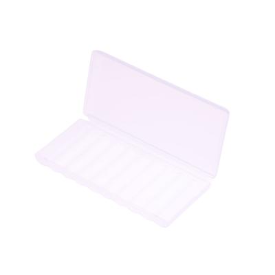 Cutie de depozitare portabilă din plastic transparent pentru baterii, cu 10 sloturi, cutie de suport dur pentru containere pentru accesorii pentru organizator de baterii Aaa/Aa