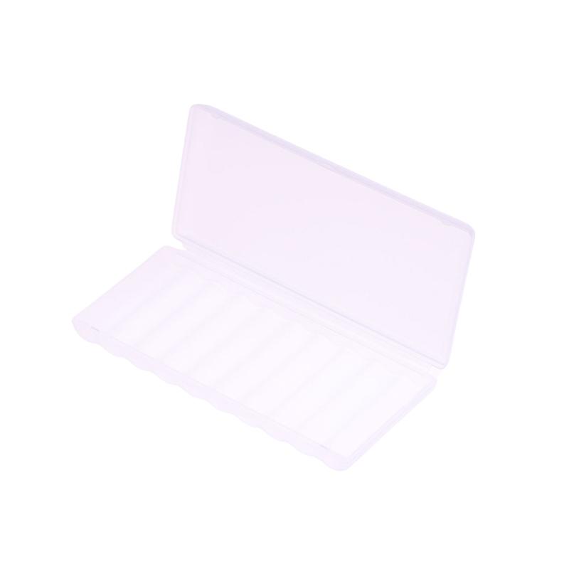 Contenitore rigido per batterie in plastica trasparente portatile da 10 slot per accessori per organizzatori di batterie AAA/AA