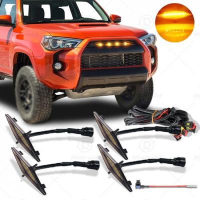 4PCS Raptor Style Amber Grille LED Lights For Toyota 4Runner TRD Pro 2013-