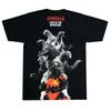 Godzilla Evolutions Discharge Print Size M T-Shirt, Black,