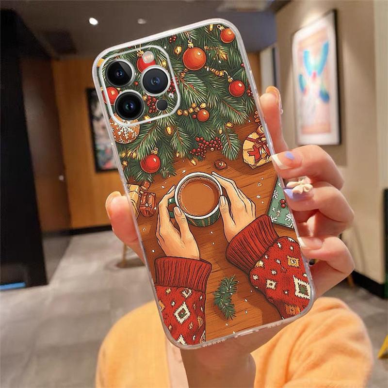 Phone Case For iphone 17 Pro Max 17 Air 16 15 14 13 Pro Max 15 16 Pro 15Plus Christmas Tree