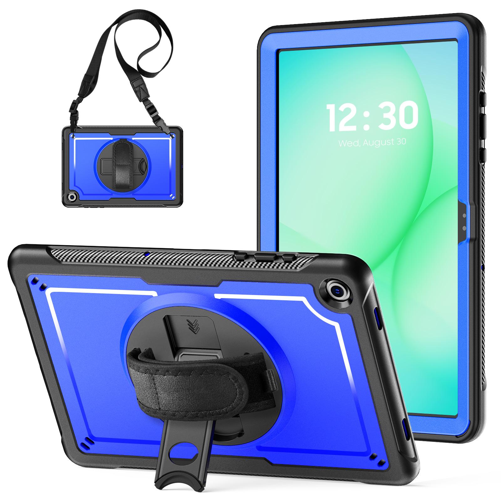 

Чохол-підставка для Samsung Galaxy Tab A11+/A9+ з ручкою та ременем через плече, PC + TPE C