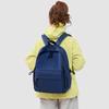 Solid Color Backpack Men's And Women's Large Capacity Travel Backpack Student Schoolbag
