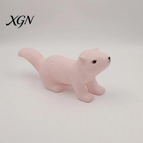 Soft Pinch Toy for Children Realistic Squirrel Squeeze with Sound TPR Fidget Built-in BB Kids Adults Cute Animal-Shaped Decompression Gadget