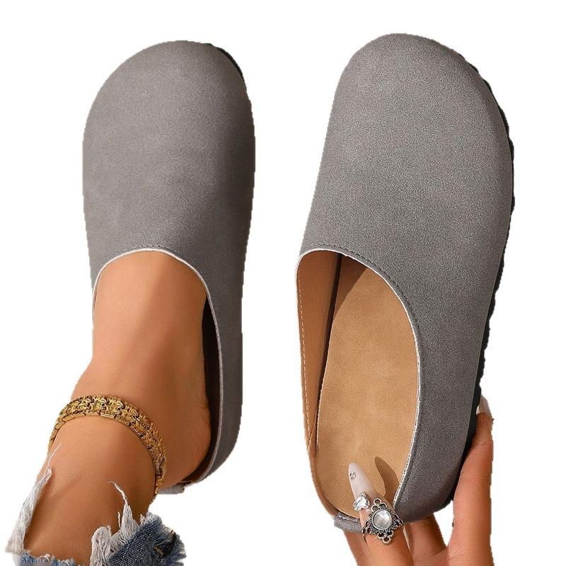 Large Size Women’s Closed-Toe Birkenstock Style Slip-On Clogs, Thick Sole Casual Shoes