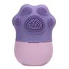 Ice Face Roller Cold Ice Mold Holder Silicone Reusable for Face Beauty DIY Facial Care Purple Cat Claw with Comb