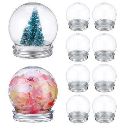 10 Stück 150/270/300ml DIY Schneekugel Leere Wasserkugel Plastikkugel Flasche Weihnachten Bastelzubehör