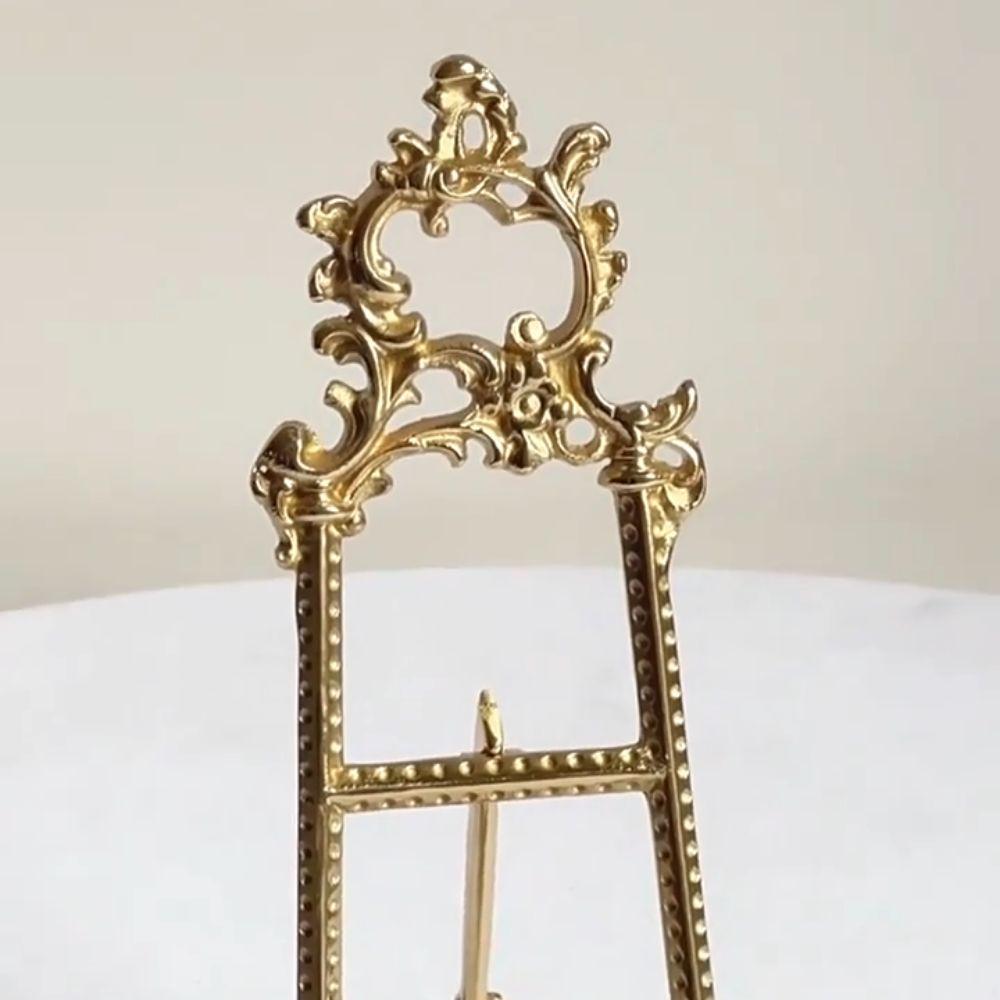 Antique Finish Photo Frame Display Rack Zinc Alloy Tray Rack Decoration Ornament Home Decoration