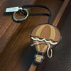 Brown Hot Air Balloon Leather Bag Charm Backpack Pendant High-End Handmade Keychain Cute