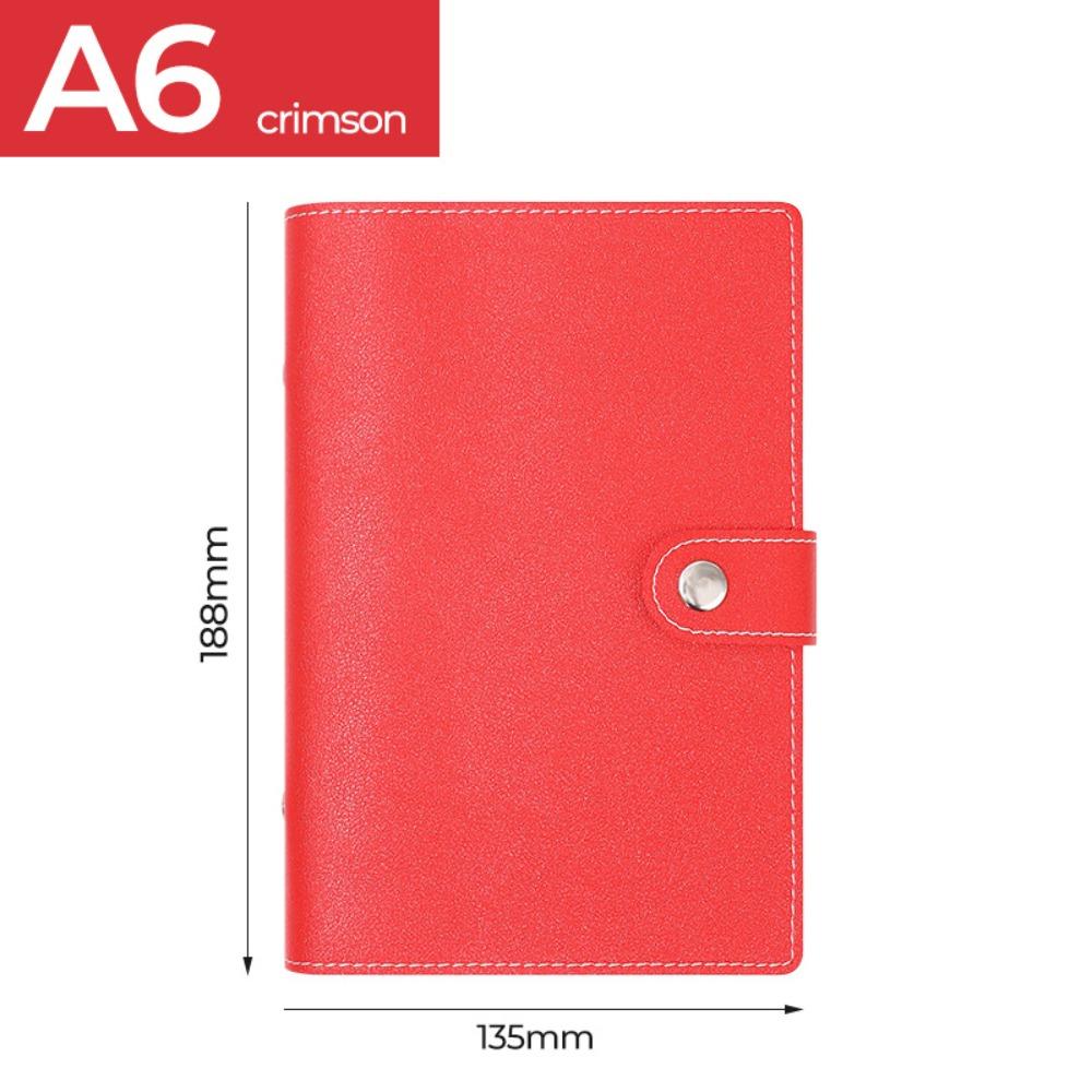 Macaron Money Organizer PU Leather Loose-leaf Notebook Durable Cash Saving Planner  Planner